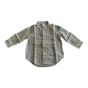 Ralph Lauren Boys Plaid Button Down Shirt - 18M